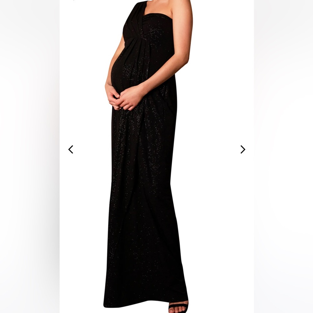 Tiffany Rose Maternity Galaxy One-Shoulder Column Gown size 3 (8-10)